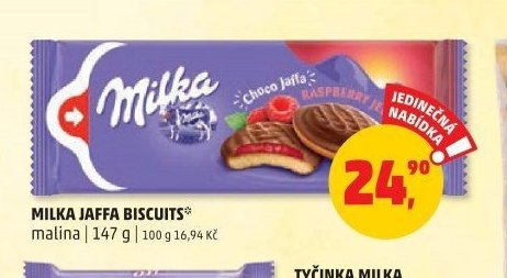 MILKA JAFFA BISCUITS malina