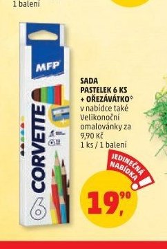Sada pastelek 6 ks + ořezávátko