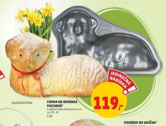 FORMA NA BERÁNKA PLECHOVÁ