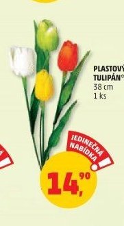 PLASTOVÝ TULIPÁN