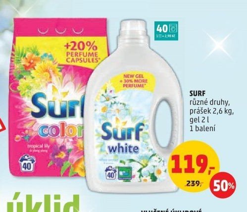 Surf prací prostředek