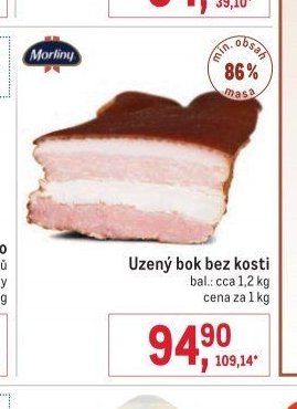 Uzený bok bez kosti