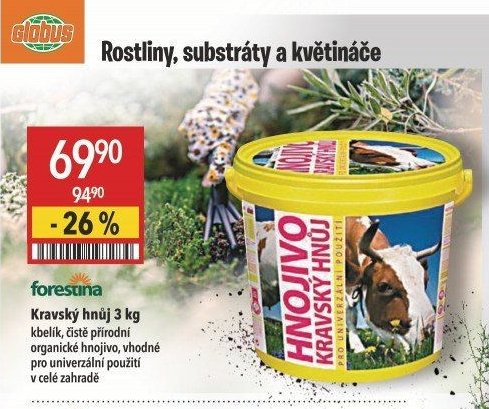 Kravský hnůj 3 kg