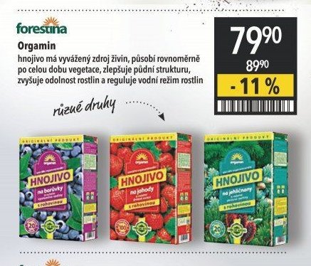 Hnojivo na borůvky, jahody, jehličnany