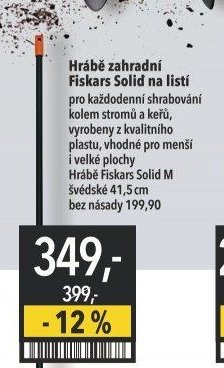 Hrábě zahradní Fiskars Solid na listí