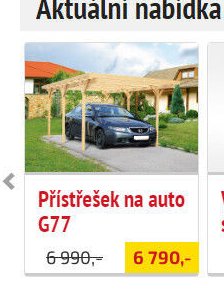 Přístřešek na auto G77 - UNI HOBBY akcniletaky.com