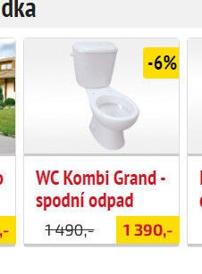 WC Kombi Grand - spodní odpad - UNI HOBBY akcniletaky.com