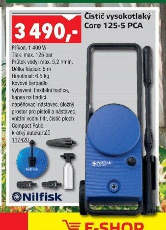 Čistič vysokotlaký Core 125-5 PCA - UNI HOBBY akcniletaky.com