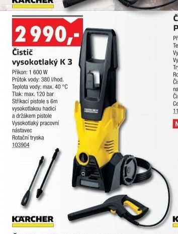 Čistič vysokotlaký K 3 - UNI HOBBY akcniletaky.com