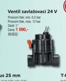 Ventil zavlažovací 24 V - UNI HOBBY akcniletaky.com
