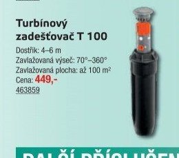 Turbínový zadešťovač T 100 - UNI HOBBY akcniletaky.com