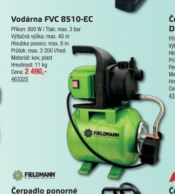Vodárna FVC 8510-EC - UNI HOBBY akcniletaky.com