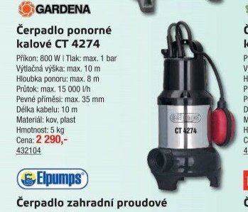 Čerpadlo ponorné kalové CT 4274 - UNI HOBBY akcniletaky.com