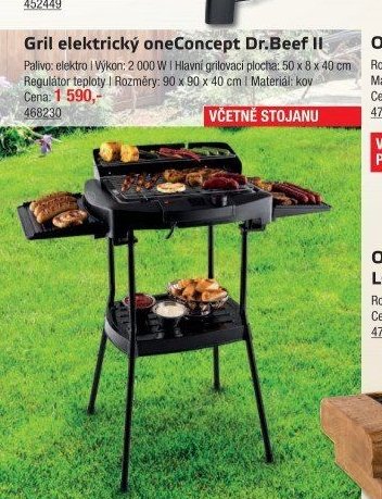 Gril elektrický oneConcept Dr.Beef II - UNI HOBBY akcniletaky.com