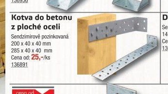Kotva do betonu z ploché oceli - UNI HOBBY akcniletaky.com