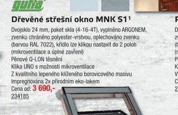 Dřevěné střešní okno MNK S1 - UNI HOBBY akcniletaky.com