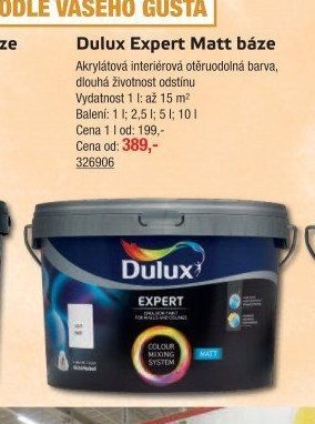 Dulux Expert Matt báze - UNI HOBBY akcniletaky.com