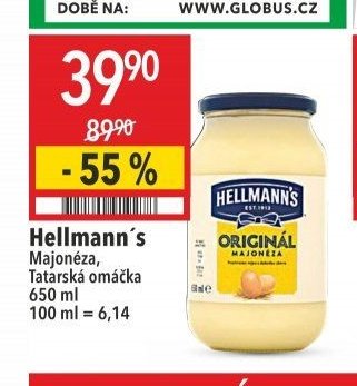 Hellmann's Majonéza, Tatarská omáčka 650 ml