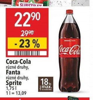 Coca-Cola, Fanta, Sprite 1,75 l