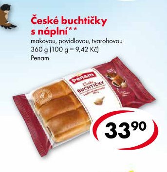 České buchtičky s náplní