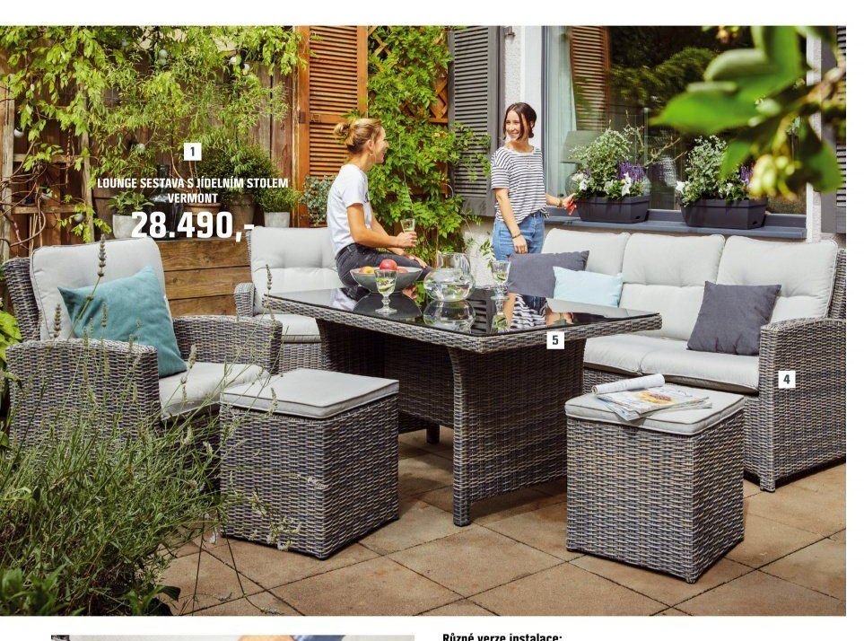 Lounge sestava s jídelním stolem Vermont