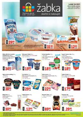 akční leták Žabka 3.3.2021-16.3.2021
