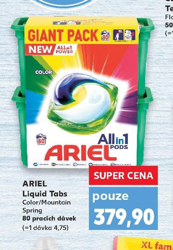 ARIEL Liquid Tabs Color/Mountain Spring 80 pracích dávek