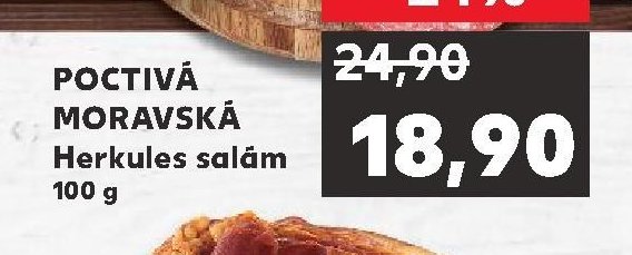 POCTIVÁ MORAVSKÁ Herkules salám 100 g
