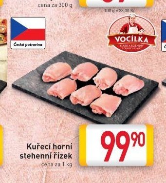 Kuřecí horní stehenní řízek