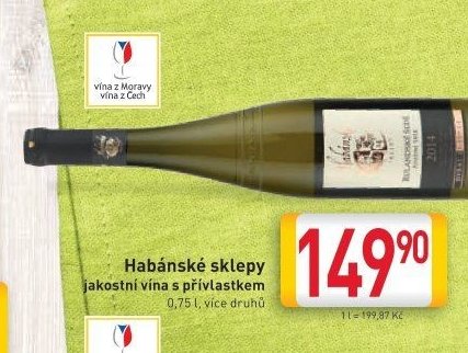 Habánské sklepy jakostní vína s přívlastkem - BILLA akcniletaky.com