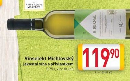 Vinselekt Michlovský jakostní vína s přívlastkem - BILLA akcniletaky.com