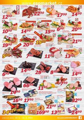 akční leták ESO MARKET 10.3.2021-21.3.2021