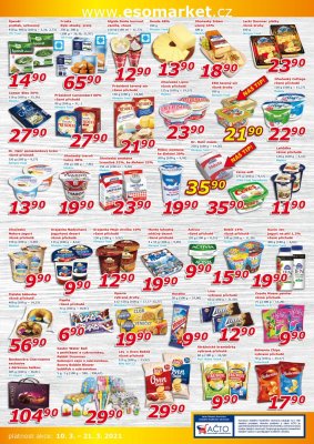 akční leták ESO MARKET 10.3.2021-21.3.2021