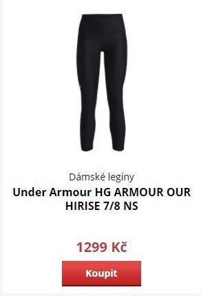 Dámské legíny Under Armour HG ARMOUR OUR HIRISE 7/8 NS