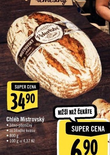 Chléb Mistrovský 800 g