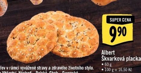 Albert Škvarková placka 60 g