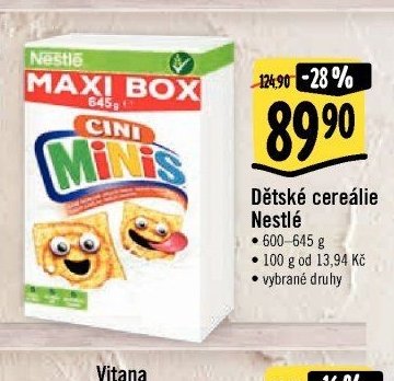 Dětské cereálie Nestlé