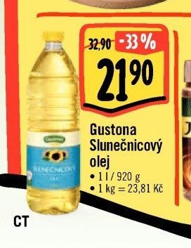 Gustona Slunečnicový olej