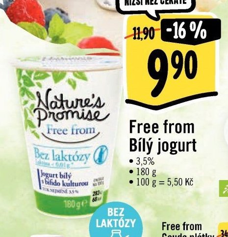Free from Bílý jogurt