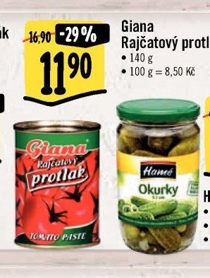 Giana Rajčatový protlak