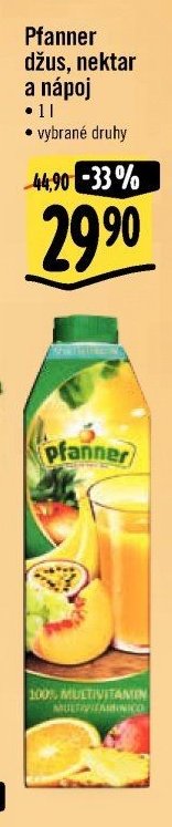 Pfanner džus, nektar a nápoj