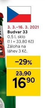 Budvar 33 0,5 l