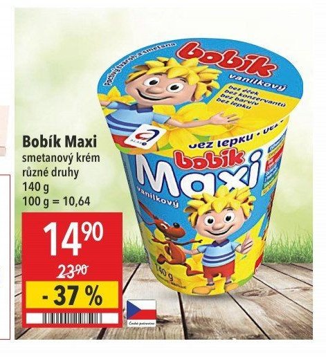 Bobík Maxi smetanový krém