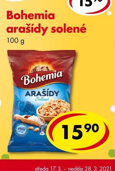 Bohemia arašídy solené