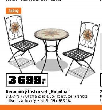 Keramický bistro set Honobia