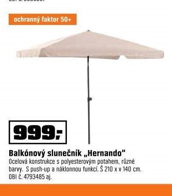 Balkónový slunečník Hernando