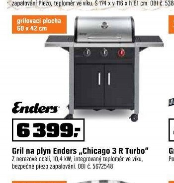 Gril na plyn Enders „Chicago 3 R Turbo“