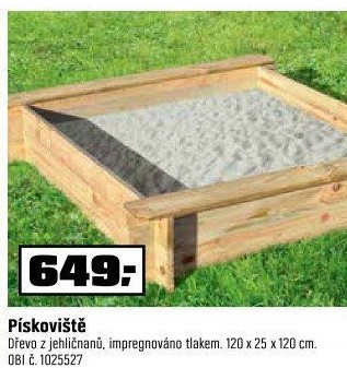 Dětské dřevěné pískoviště