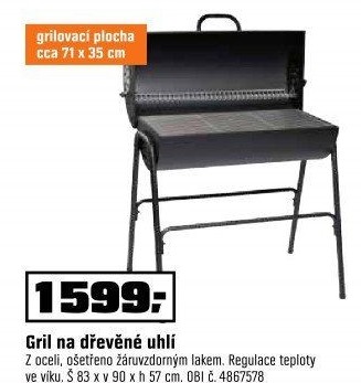 Gril na dřevěné uhlí