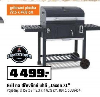 Gril na dřevěné uhlí Jaxon XL